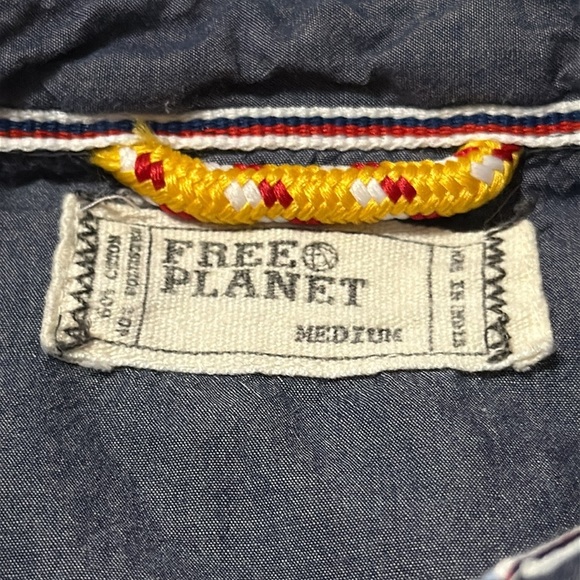 Free Planet Men's Blue Short Sleeve Shirt - Picture 4 of 5